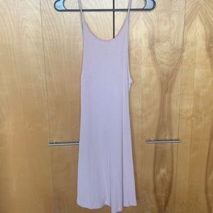 Low Back Pink Knit Dress